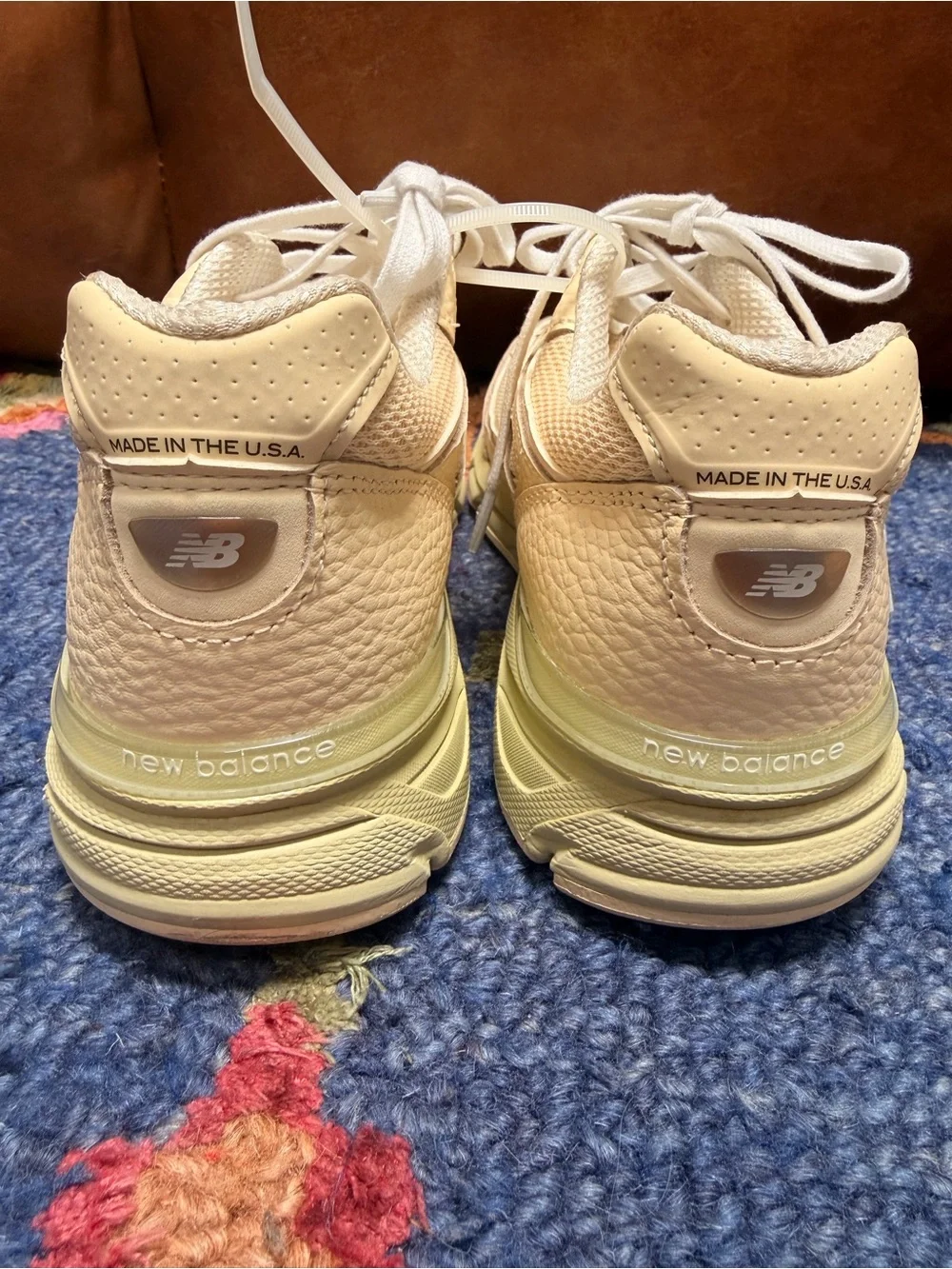 New Balance 990v4 Made in USA U990BO4 Macadamia Nut Morel Men 8 Women 9.5